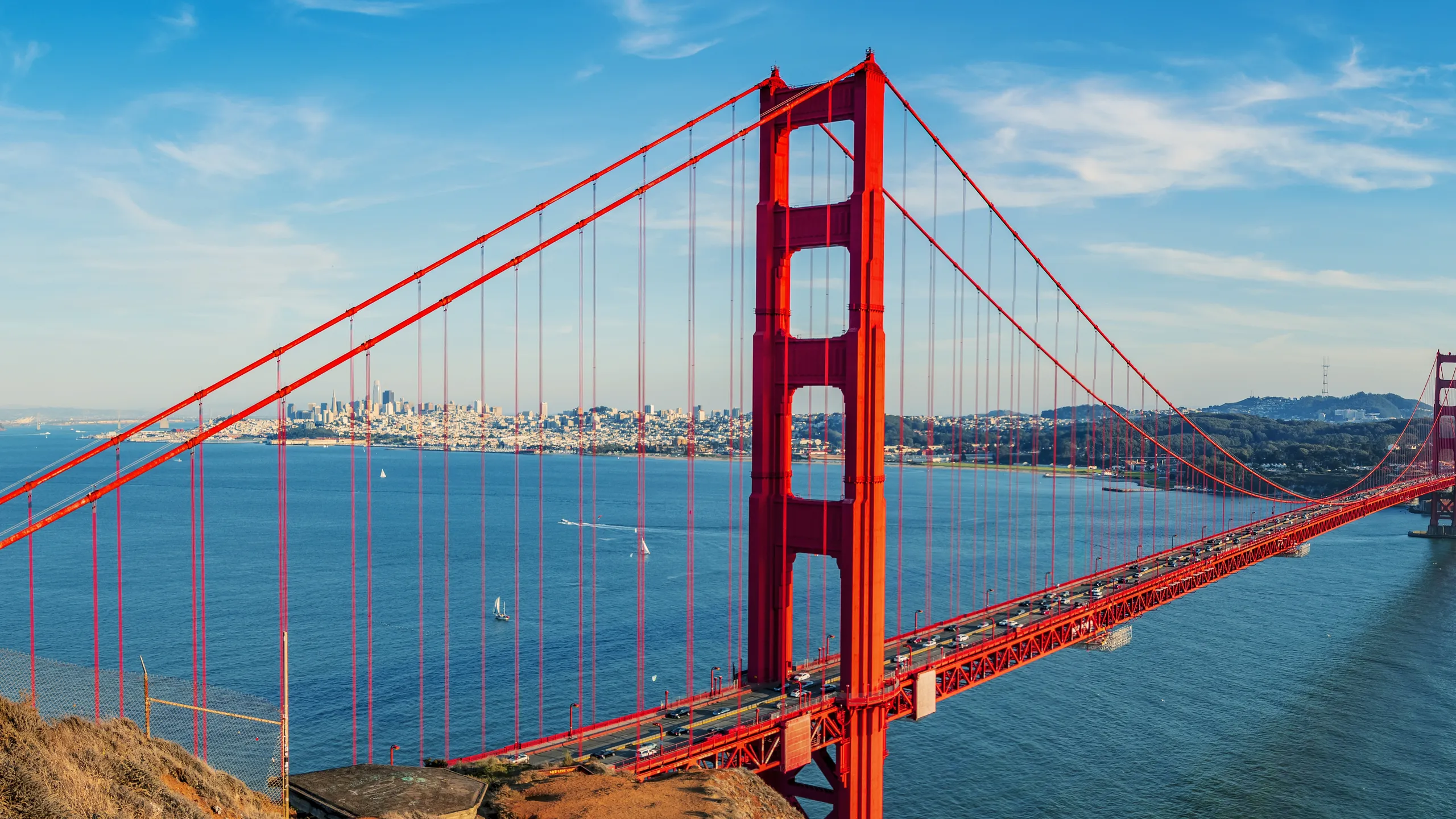 Golden Gate Bridge panorama, San Francisco California