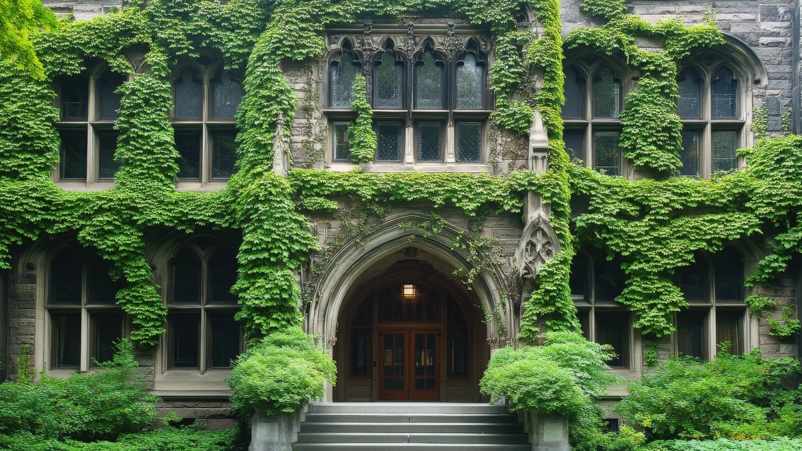 Ivy League Gothic Arches: Architectural Delight in University Building