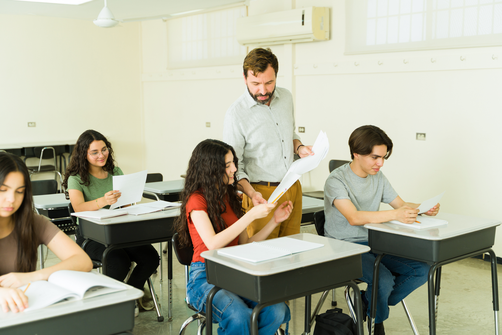 Student working to improve junior year GPA in class