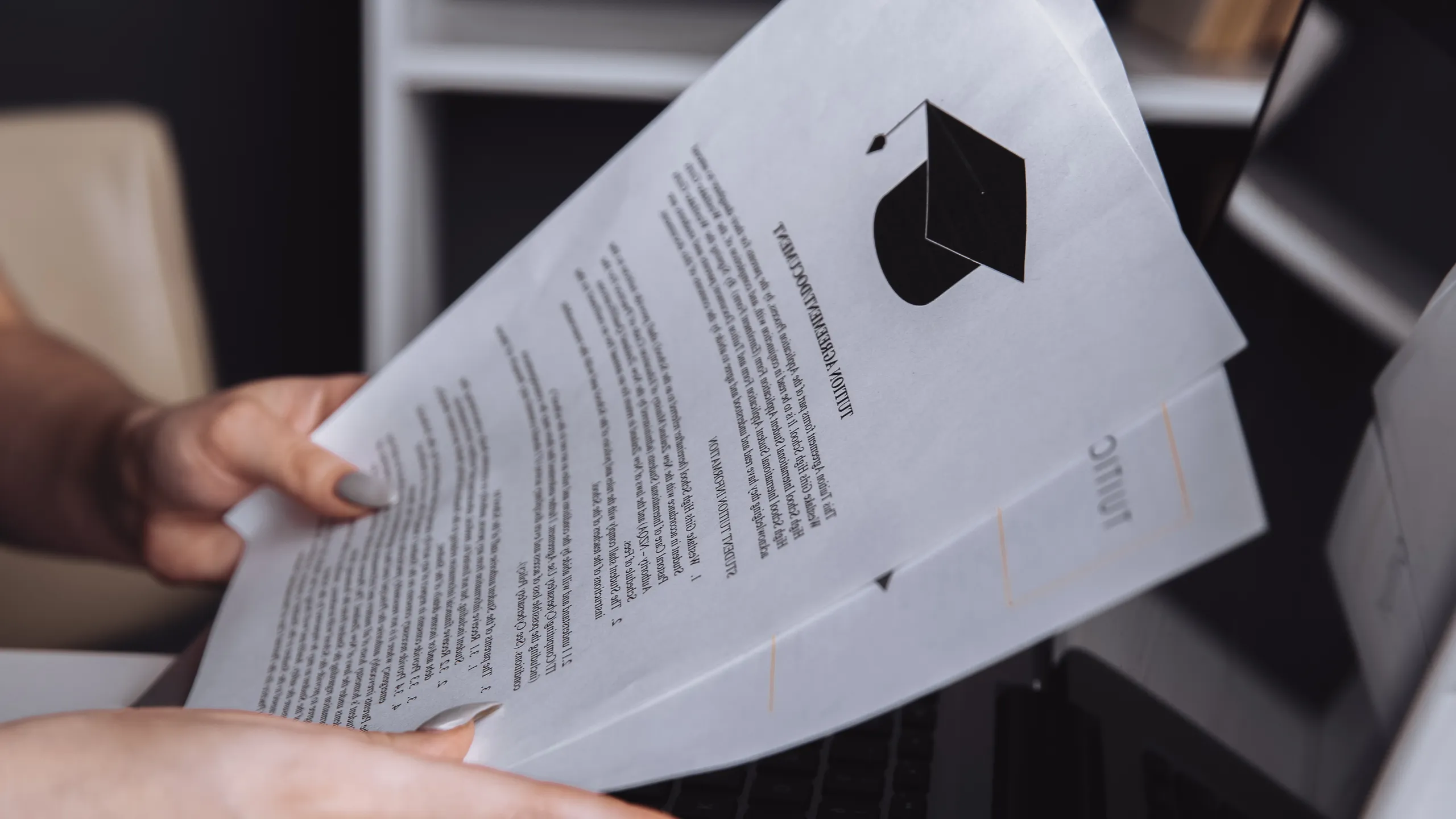 Tuition fee or student loan with calculator. Education price , savings fund college, and expenses concept. Money and papers on table. Calculating budget and planning finance.
