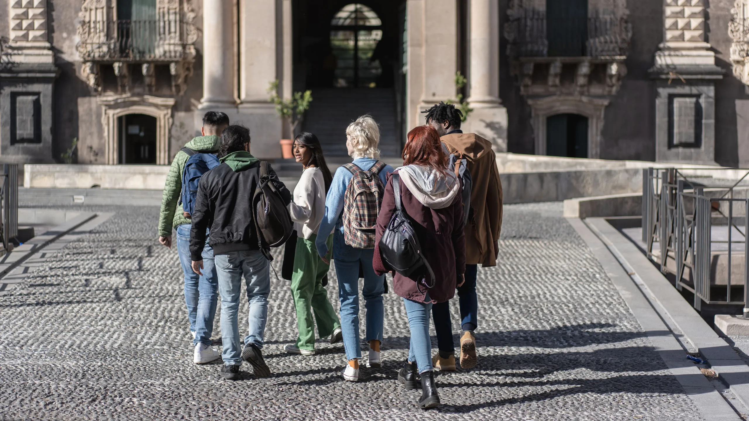 Group of Students on a Cultural Heritage Tour