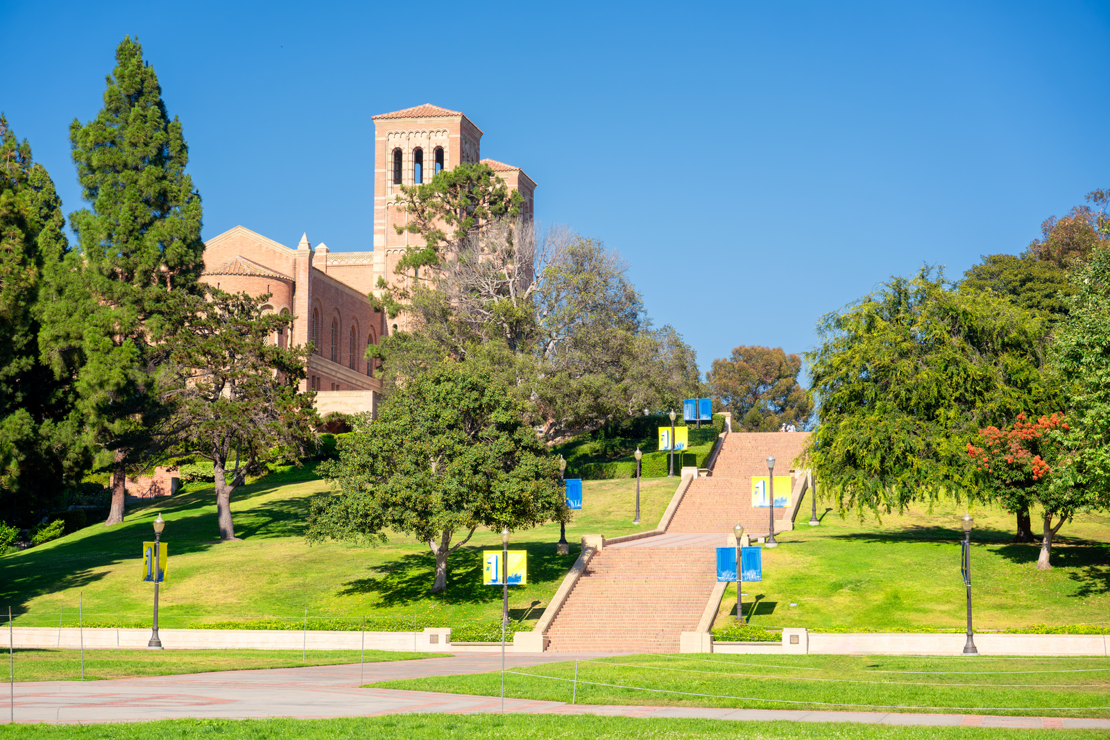 UCLA campus stairs
