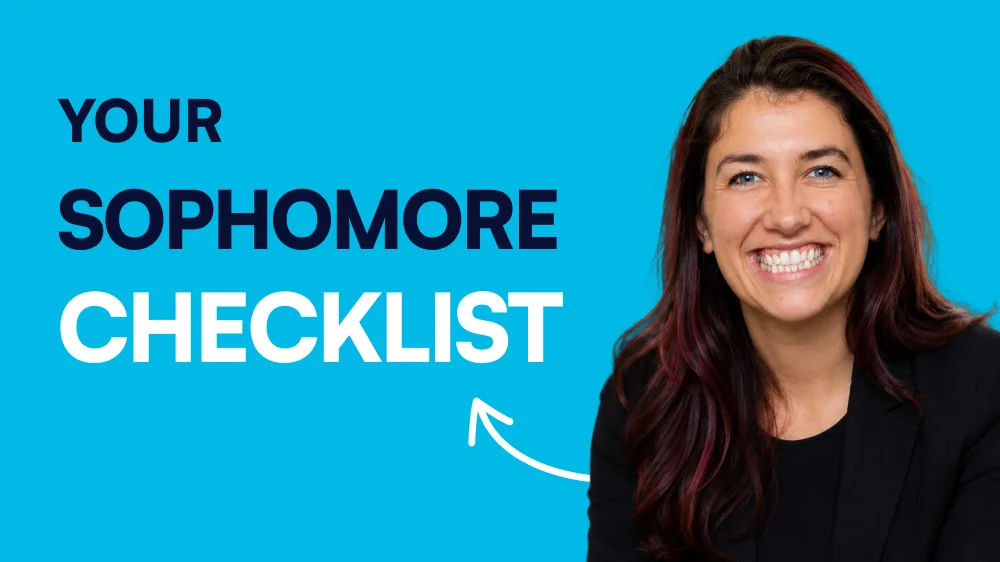 The sophomore checklist with former admissions director & counselor, Cassidy