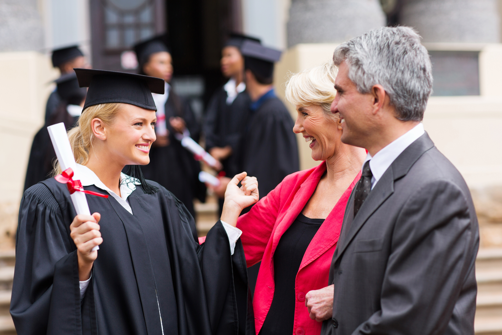 Parents - graduation with student 1