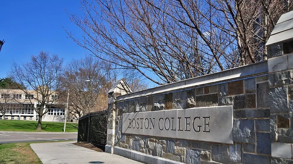 Boston College sign