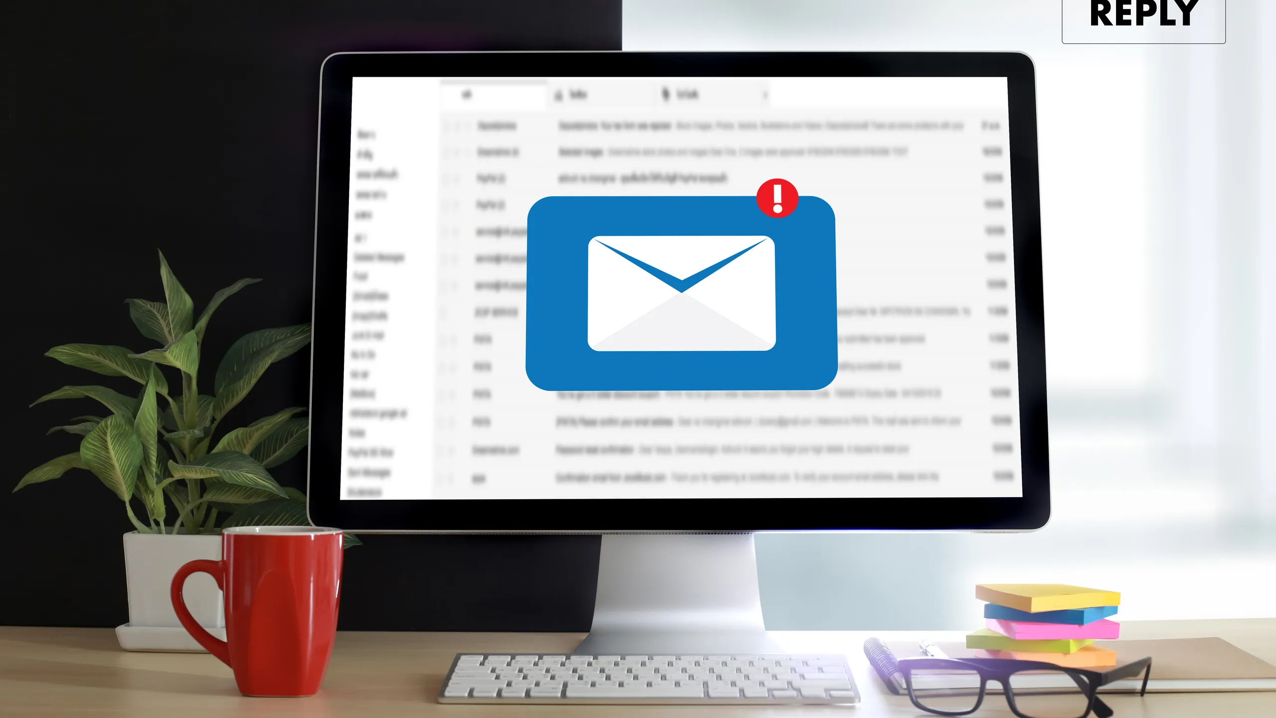 emailing on computer