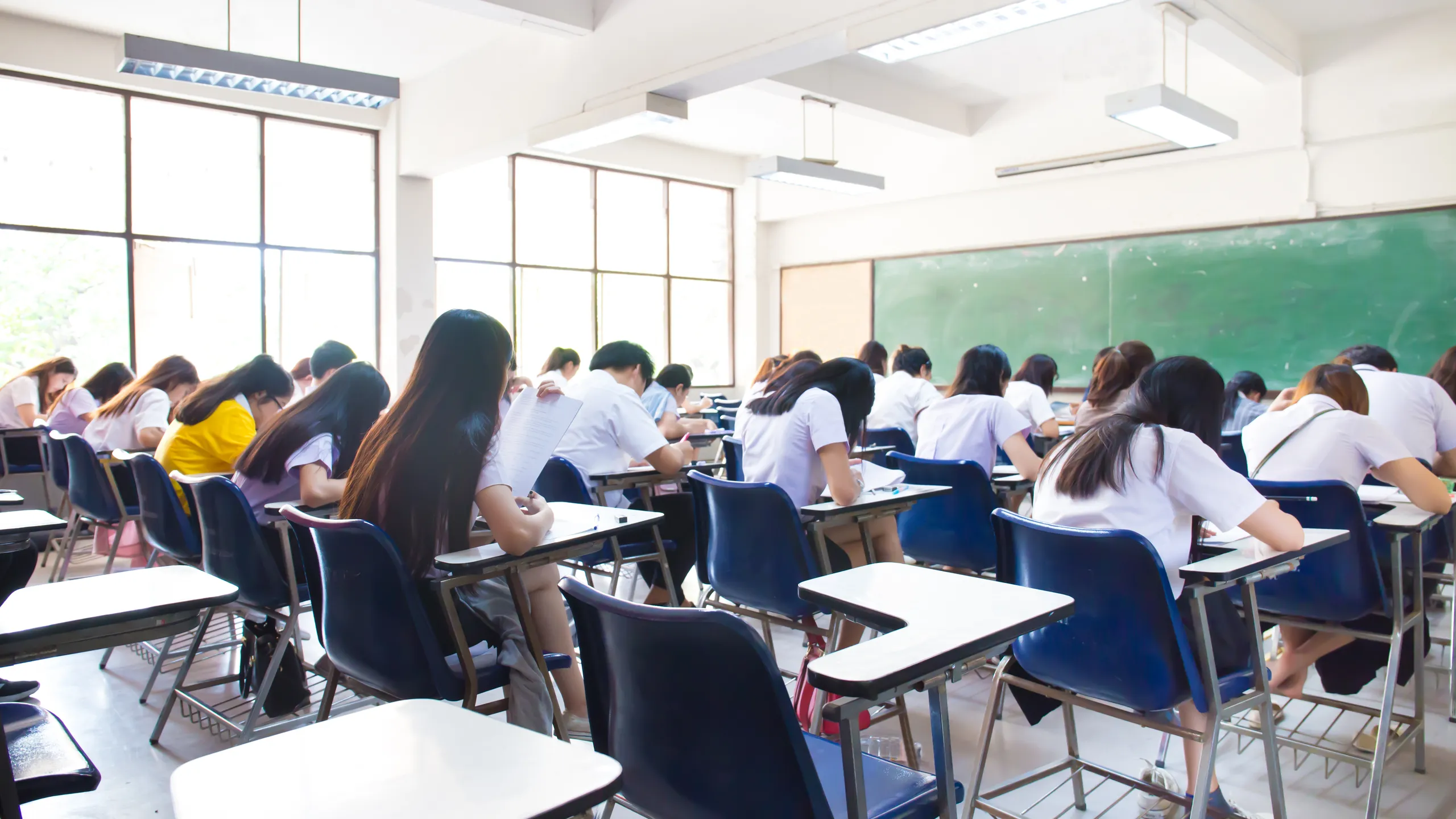 exam in classroom