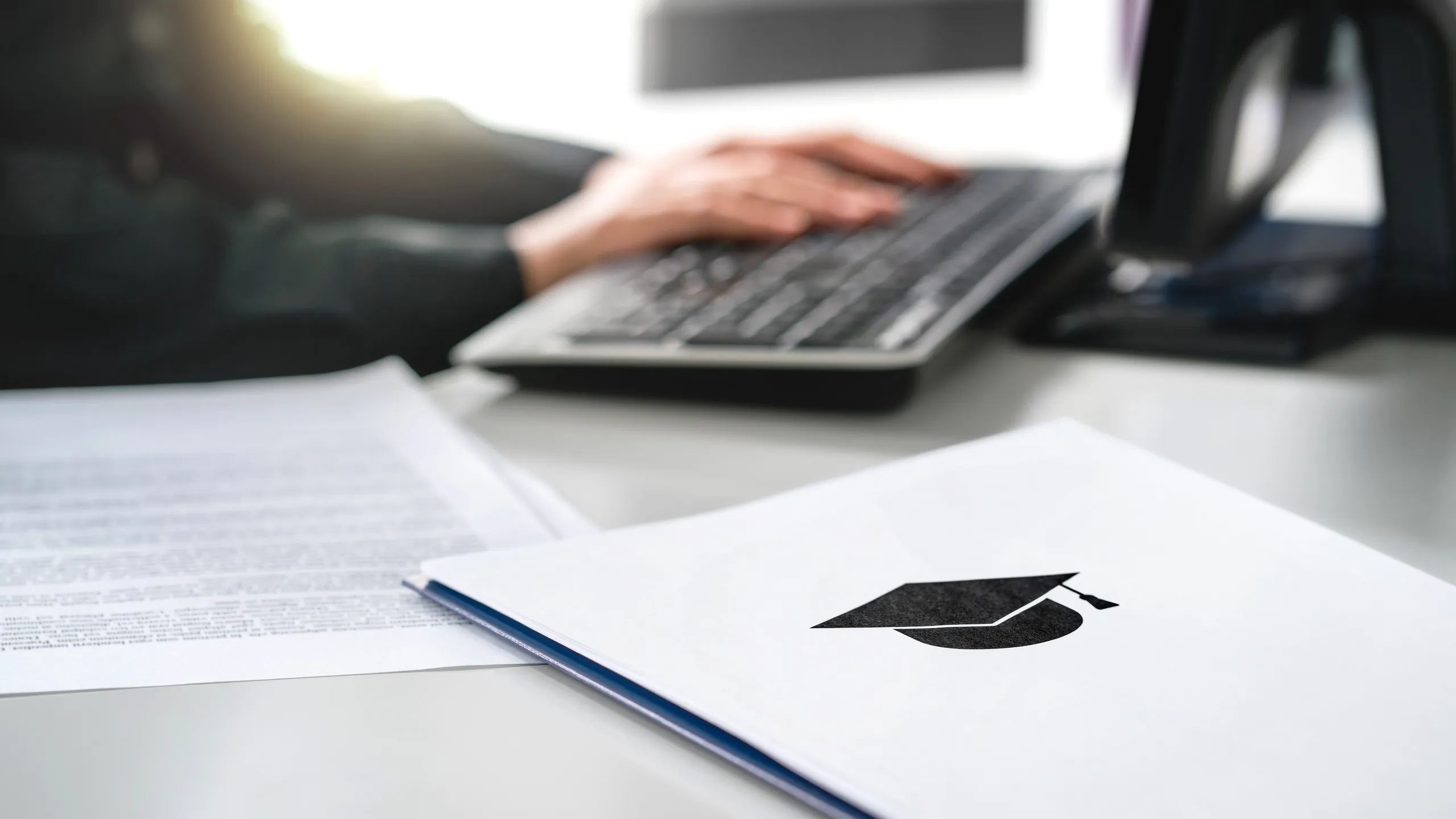 student working