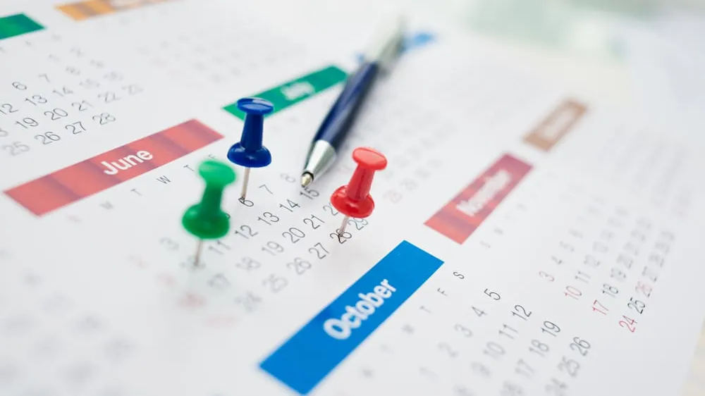 important dates on calendar
