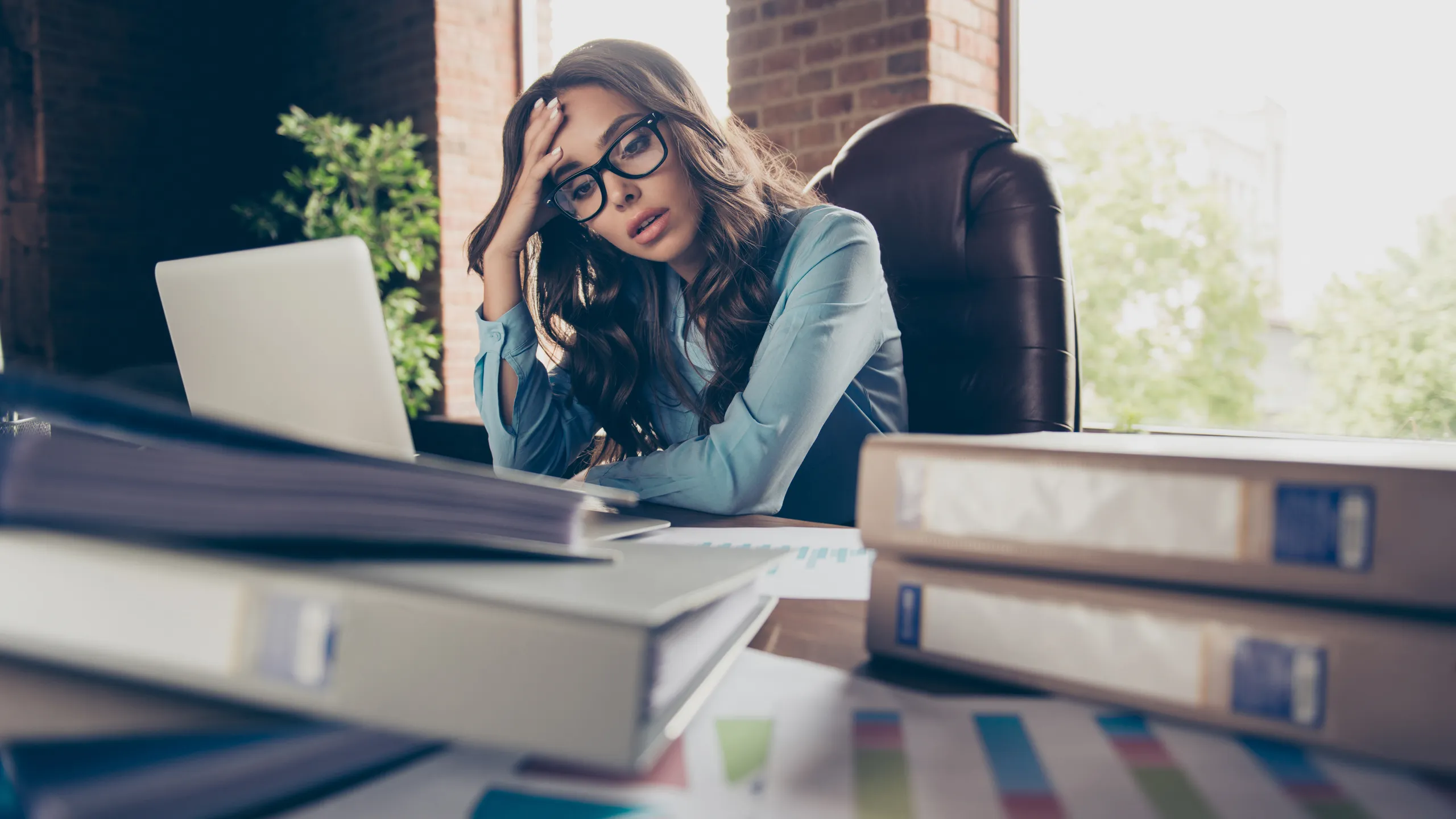 business woman working