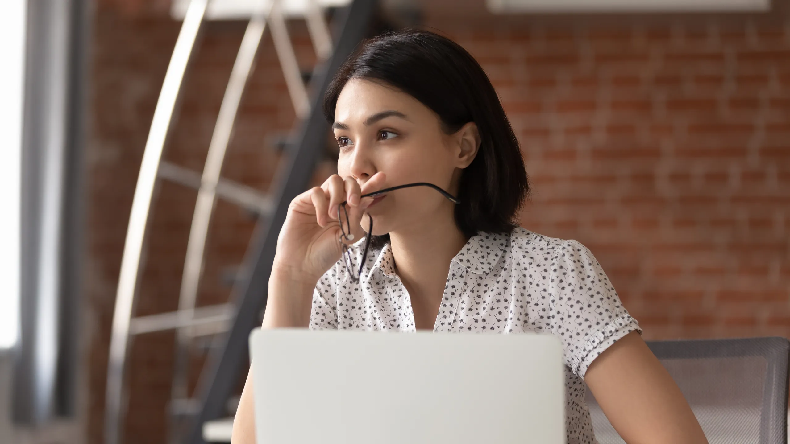 Businesswoman thinking
