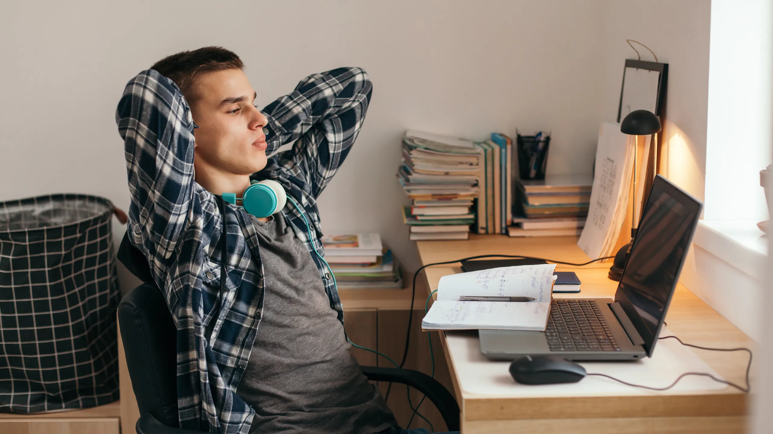 doing homework at home