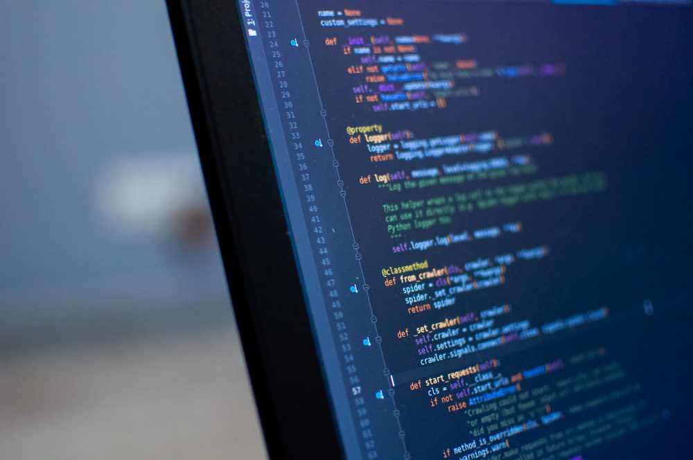 Programmer,Coding,Python,,Java,Script,,Html,Code,On,Notebook,Screen
