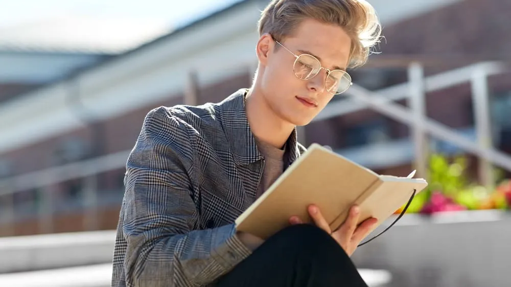 Student in the sun