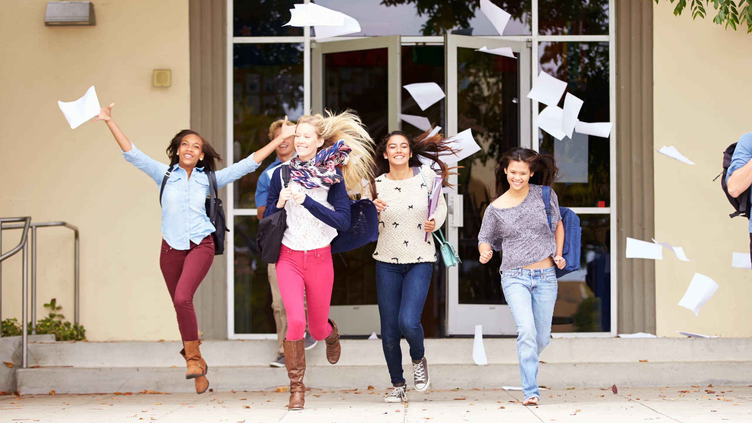 highschoolers celebrate end of semester