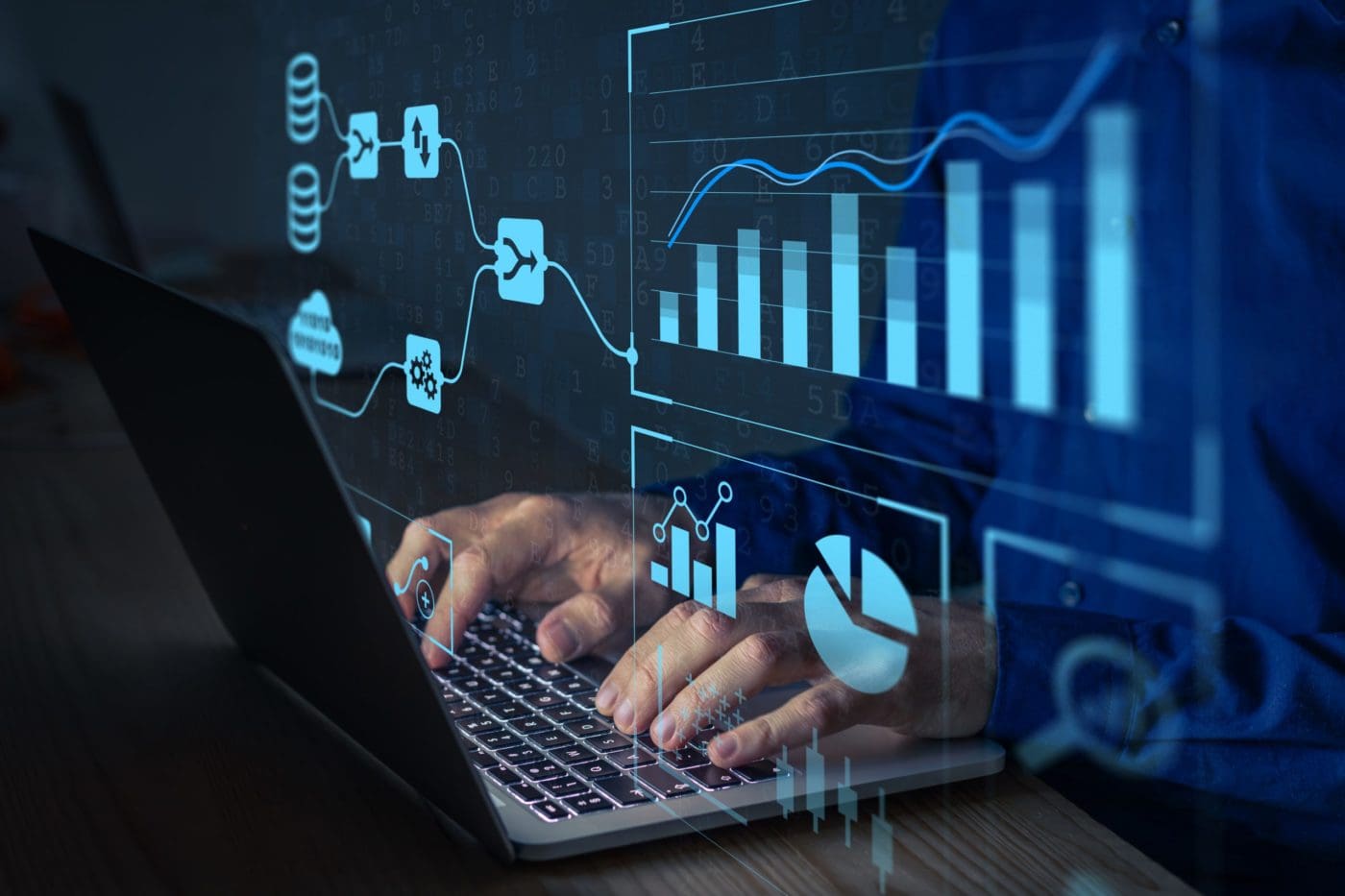 Analyst working