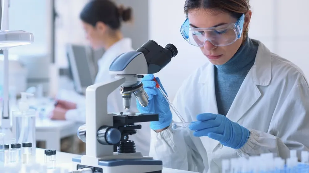 research lab with medical students