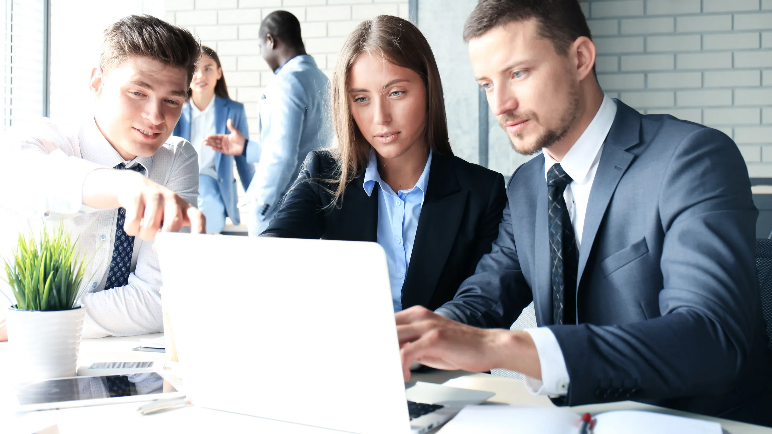 business team working together