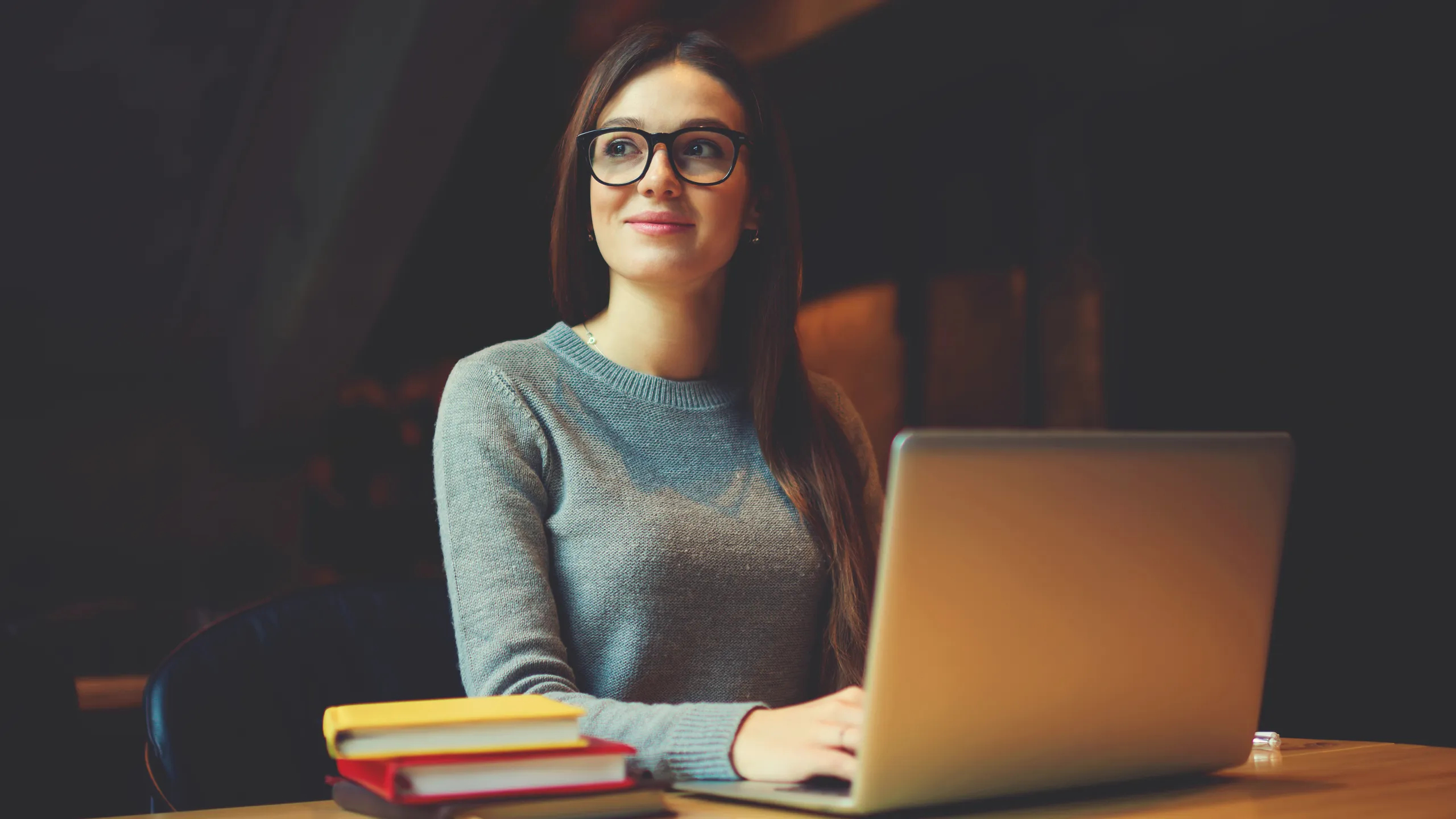 student working