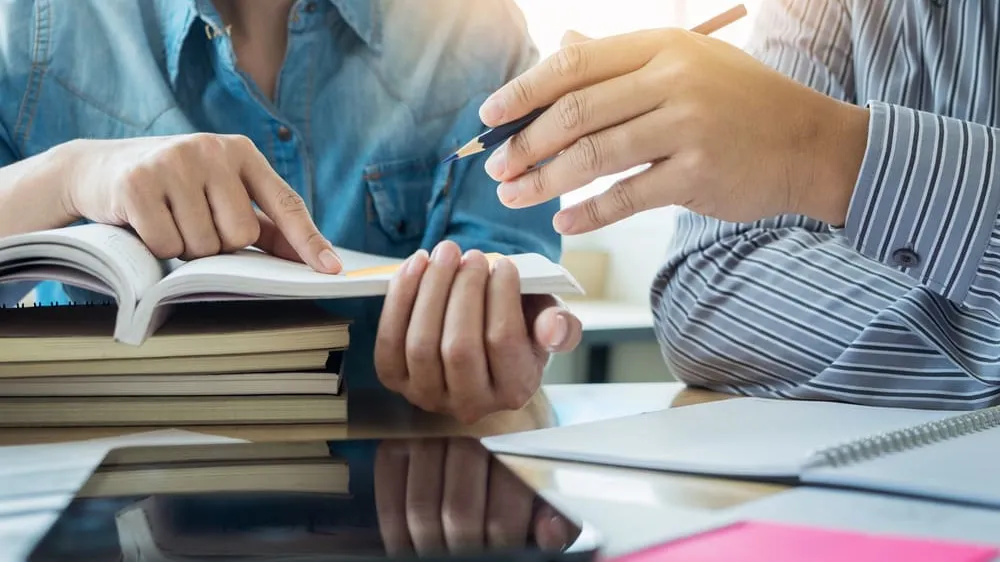 tutoring student