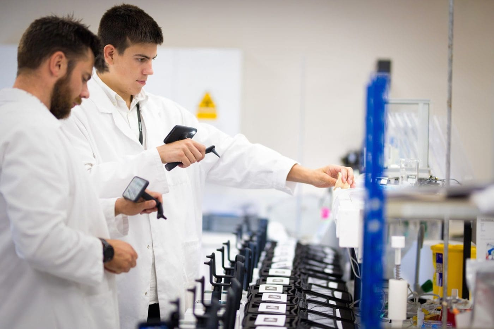 young lab worker